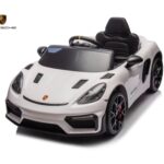 Porsche Spyder RS, 12 volt Kinder Accu Auto, rubberen banden, leder zitje en meer!