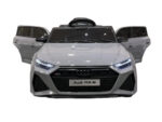 Audi RS6,12 volt elektrische kinderauto met rubberen banden, leder zitje en meer! - Afbeelding 3