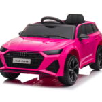 Audi RS6,12 volt elektrische kinderauto met rubberen banden, leder zitje en meer!