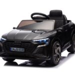Audi S Q8, 12 volt elektrische kinderauto met rubberen banden, leder zitje en meer