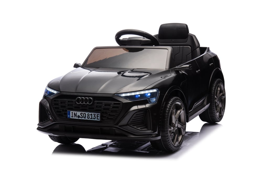 BRD2168-black-0.jpg Audi S Q8, 12 volt elektrische kinderauto met rubberen banden, leder zitje en meer - Afbeelding 1