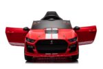 Ford Mustang GT500,12 volt elektrische kinderauto met rubberen banden, leder zitje en meer! - Afbeelding 4