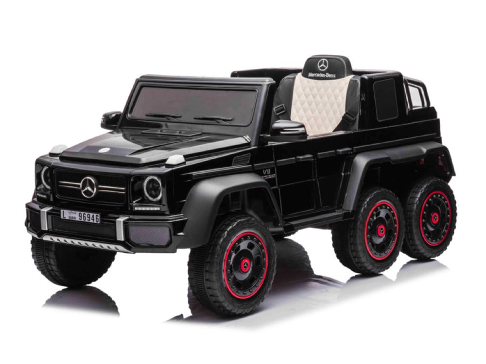 G63-AMG-6X6-black-0.jpg Mercedes-Benz G63 6x6, 12v met rubberen banden en meer! - Afbeelding 1