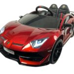 Lamborghini Aventador SVJ, 12 volt elektrische kinderauto met echte vleugeldeuren!