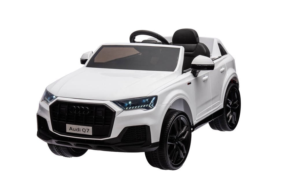 HL678-white-0.jpg Audi Q7 elektrische kinderauto, 12 volt, rubber banden en meer! - Afbeelding 1