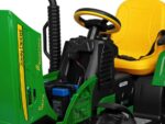 John Deere kinder tractor + aanhanger, 2 x 12 volt motoren met afstandsbediening - Afbeelding 8