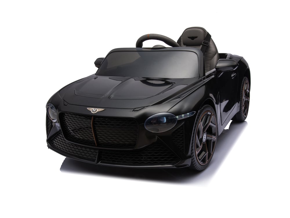 JE1008-black-0.jpg Bentley Bacalar, 12 volt elektrische kinderauto, leder zitje, rubberen banden en meer. - Afbeelding 1