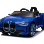 BMW i4, elektrische kinderauto, 12v, leren zitje, muziekmodule en meer!