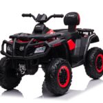 24 volt Elektrische Quad, 4 motoren, rubberen banden, leder zitting en meer!