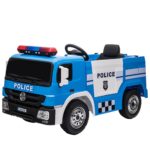 Politietruck 12V elektrische rit op vrachtwagen blauw