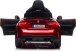 BMW M4, 12 volt elektrische kinderauto, Leder zitje, Rubberen banden, Kinder Accu Auto! - Afbeelding 6