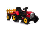Tractor rood, 2x 12 volt motoren, elektrische kindertractor. - Afbeelding 3