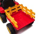 Tractor rood, 2x 12 volt motoren, elektrische kindertractor. - Afbeelding 5